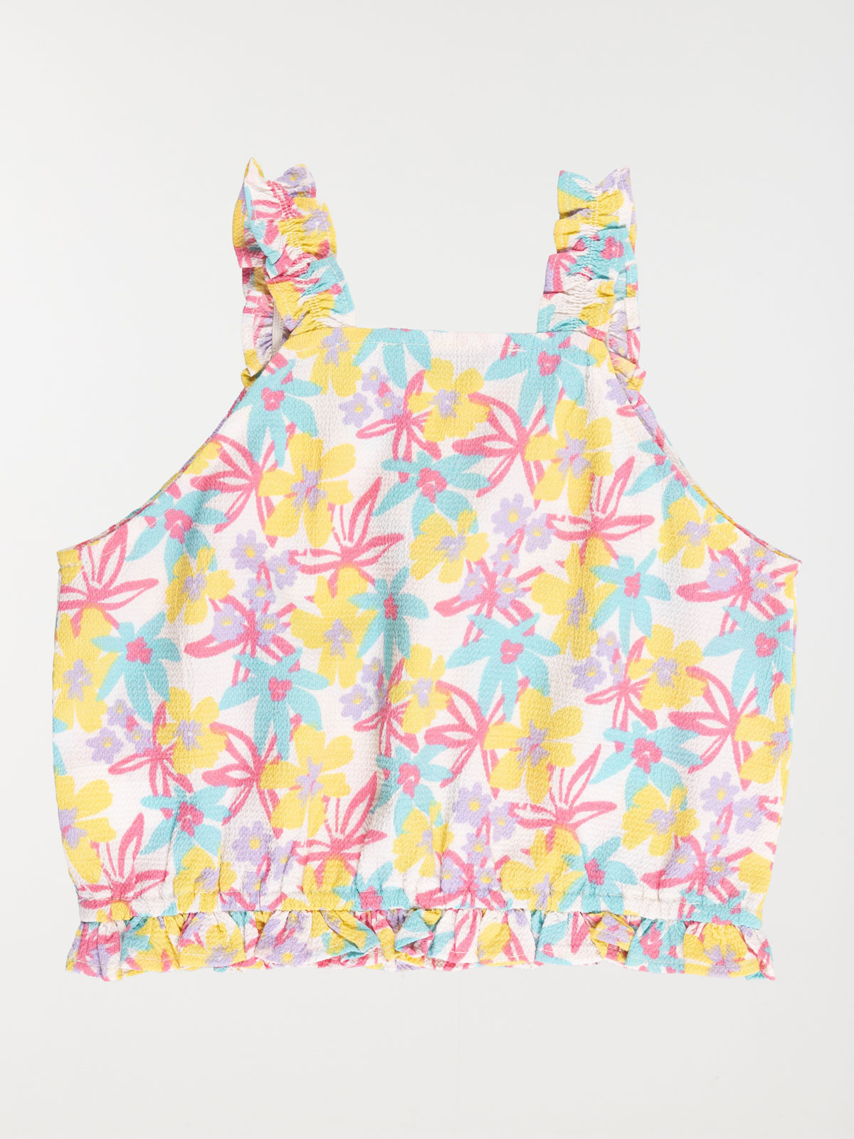 Blouse motif tropical fille (3-12A)