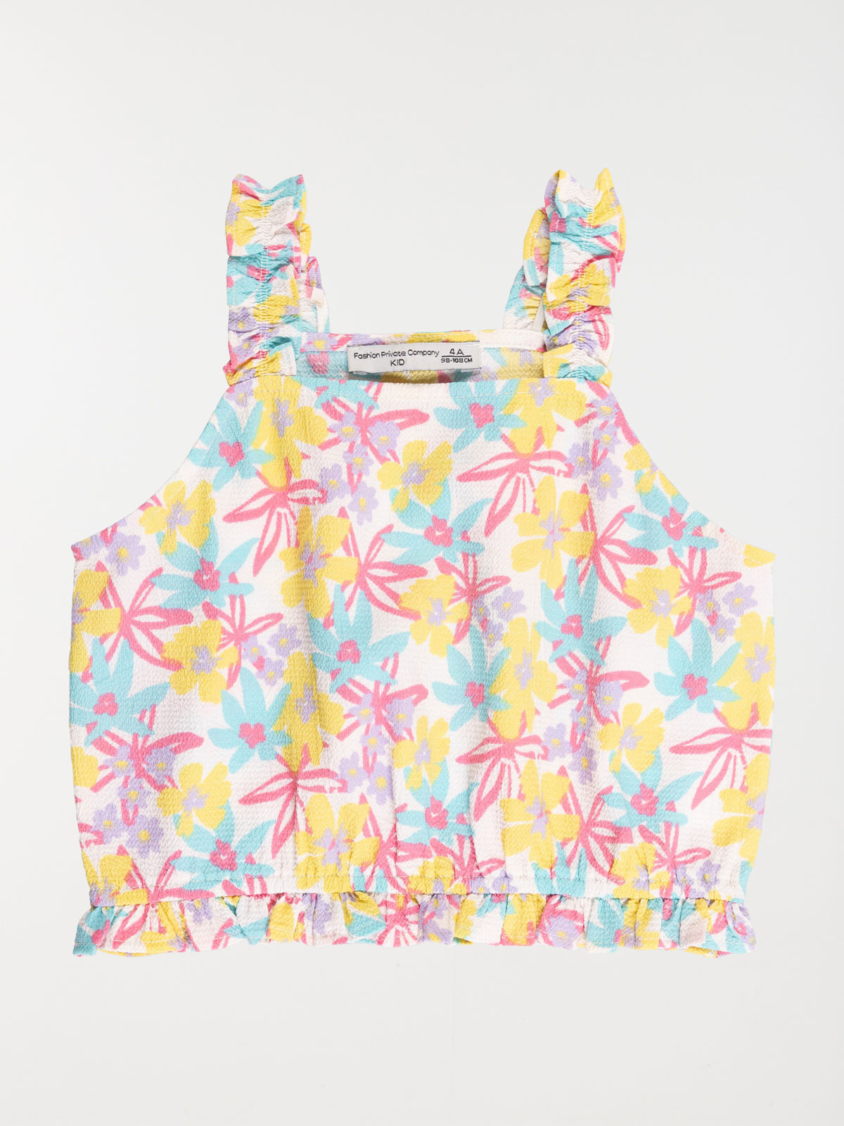 Blouse motif tropical fille (3-12A)