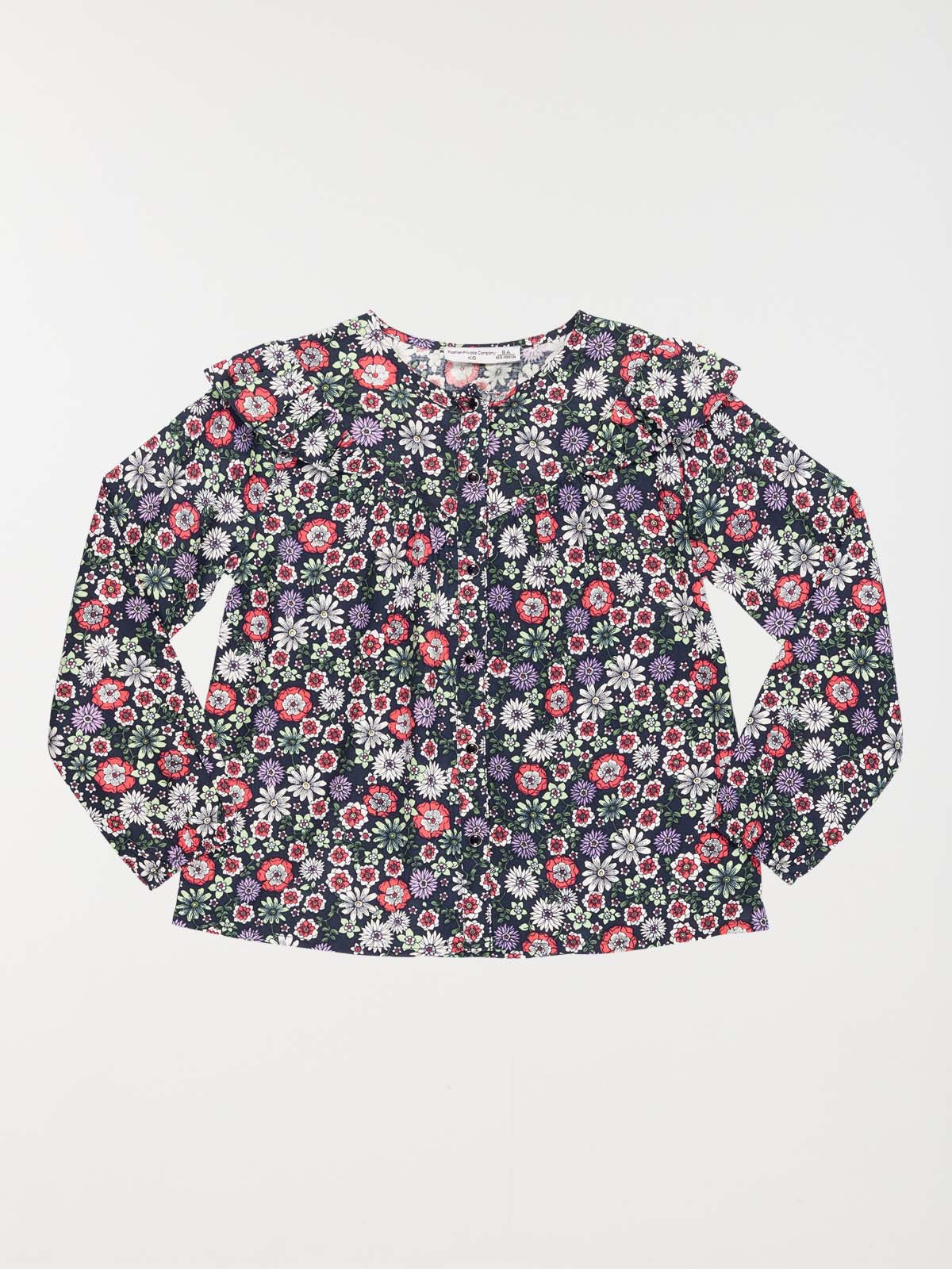 Blouse imprimé fleuri fille (3-12A) Blouse imprimé fleuri fille (3-12A)