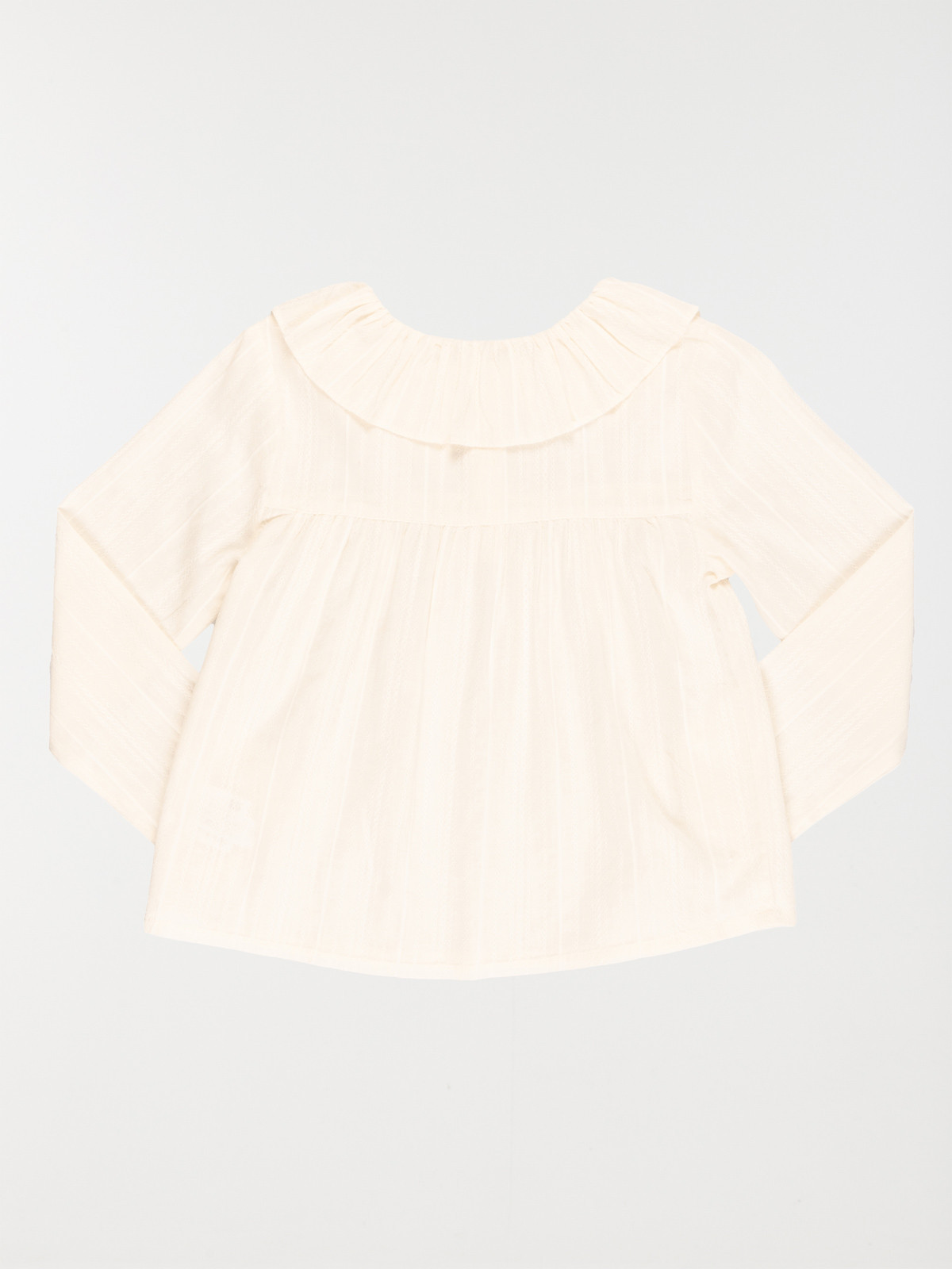Blouse unie écru fille (3-12A) Blouse unie écru fille (3-12A)