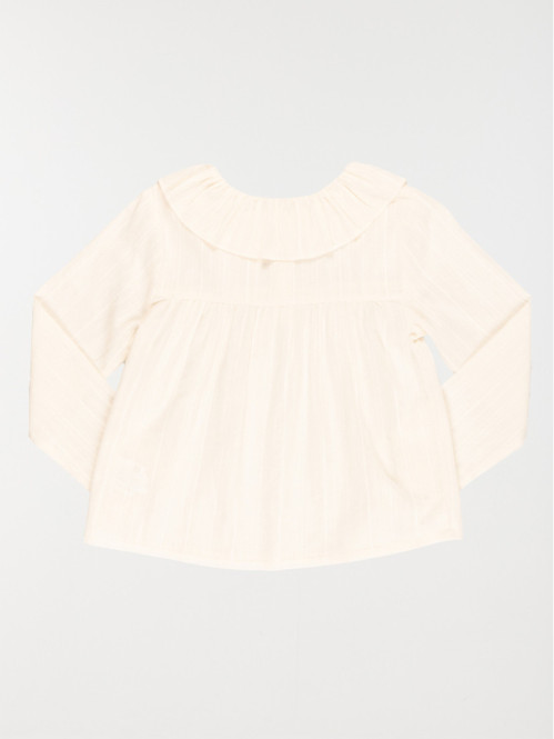 Blouse unie écru fille (3-12A)