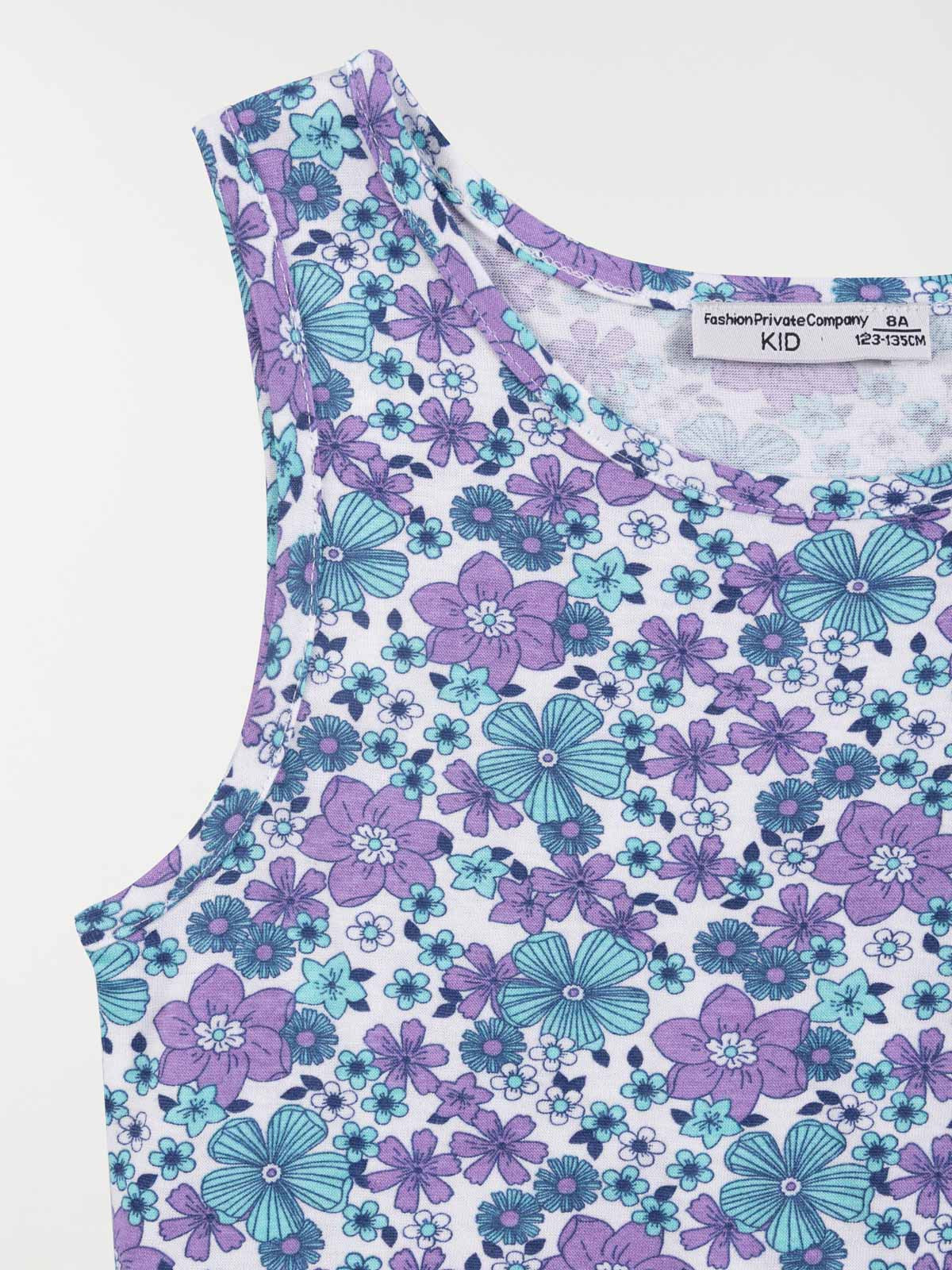 Robe imprimée fleurie fille (3-12A)
