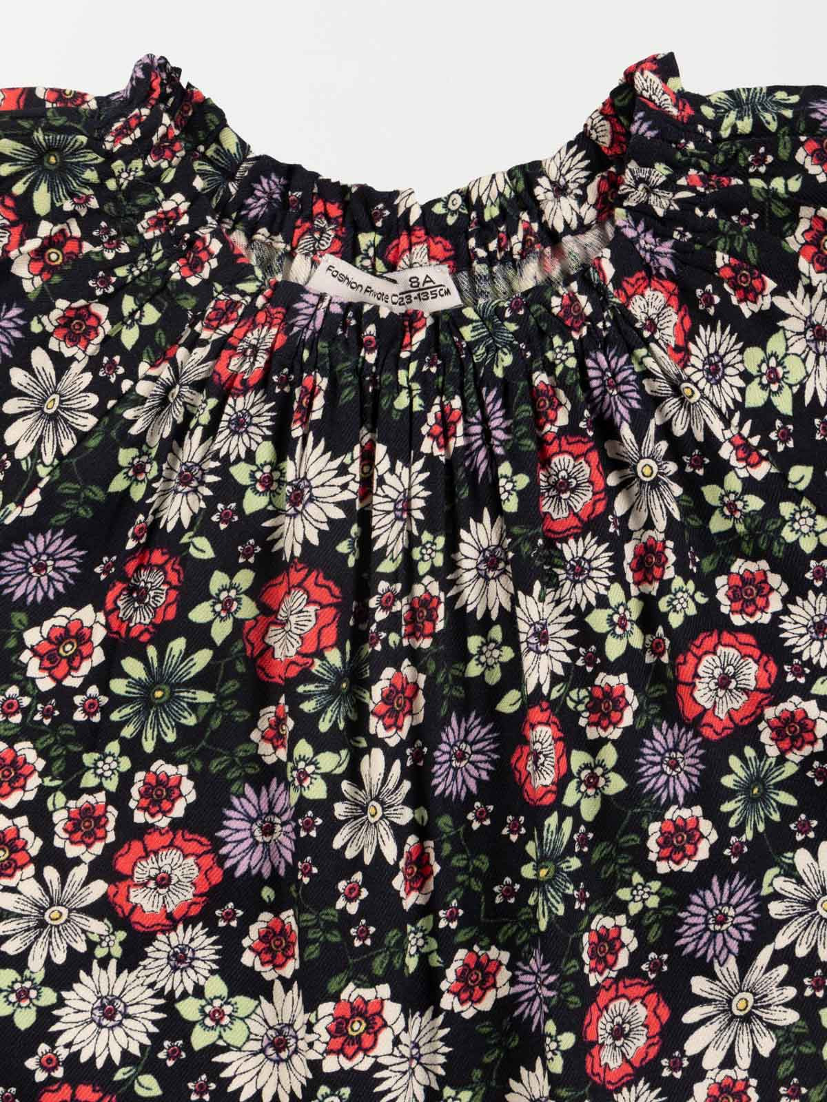 Robe imprimé fleuri fille (3-12A) Robe imprimé fleuri fille (3-12A)