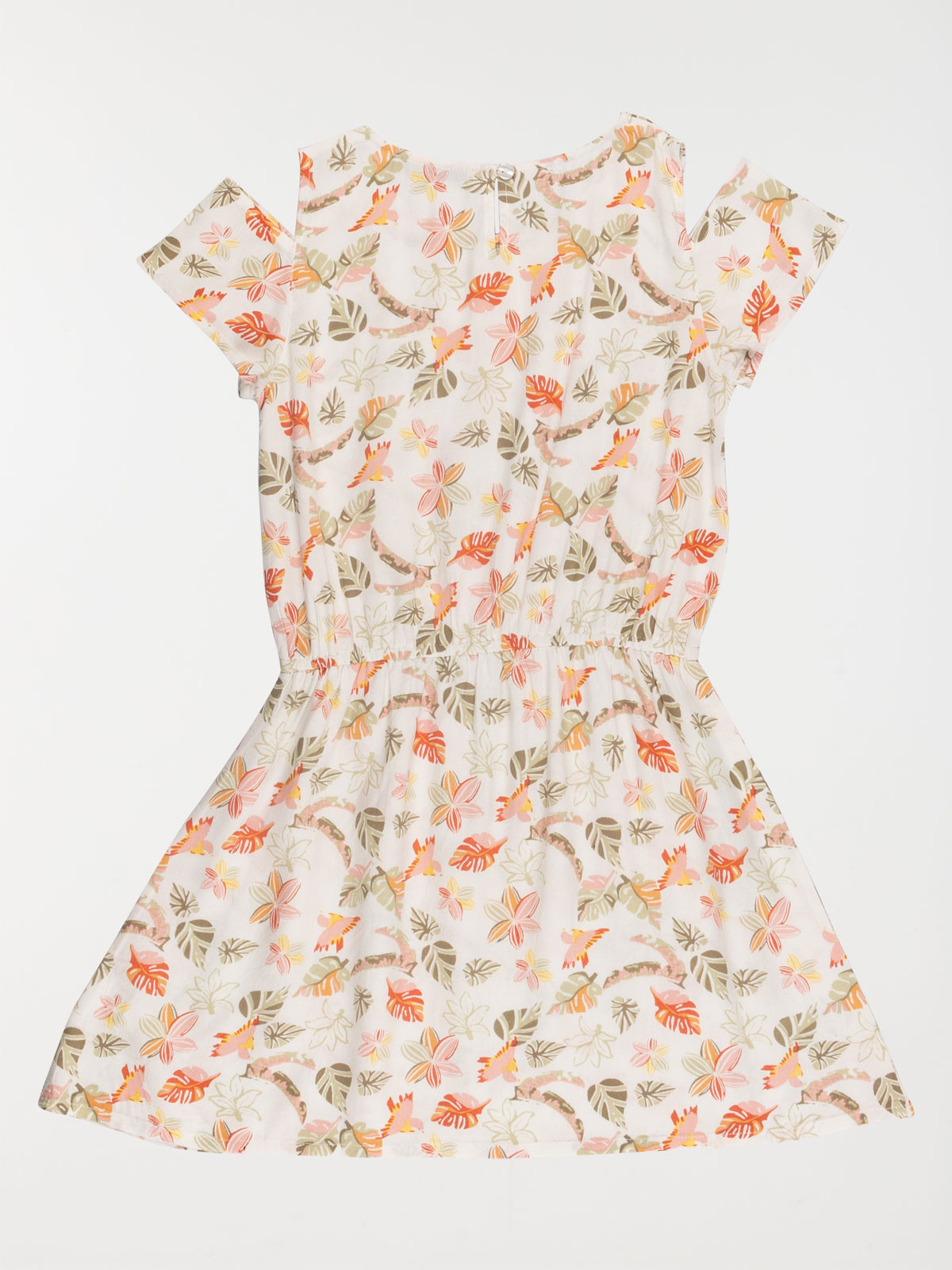 Robe tropicale écru fille (3-12A) Robe tropicale écru fille (3-12A)