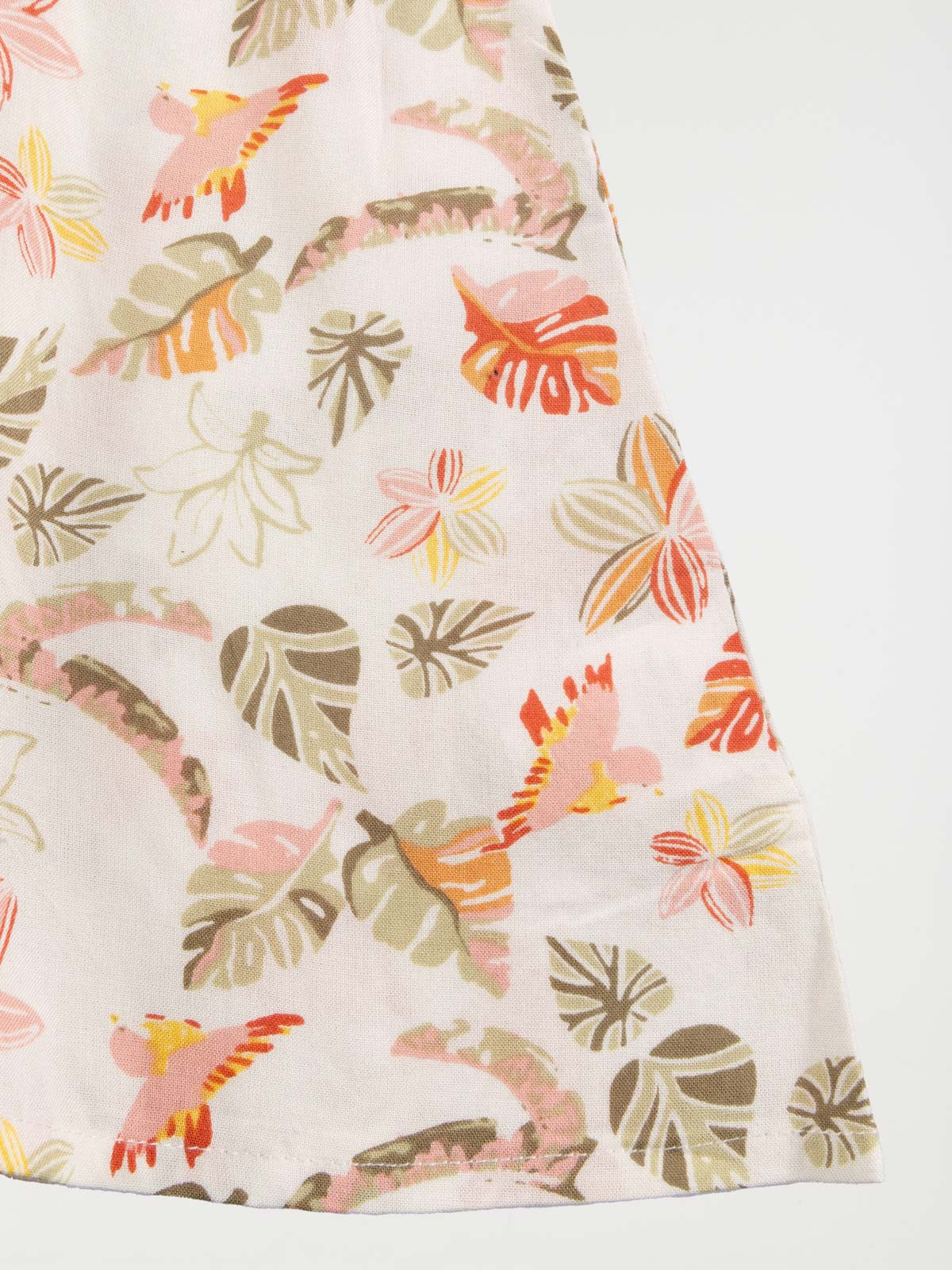 Robe tropicale écru fille (3-12A) Robe tropicale écru fille (3-12A)