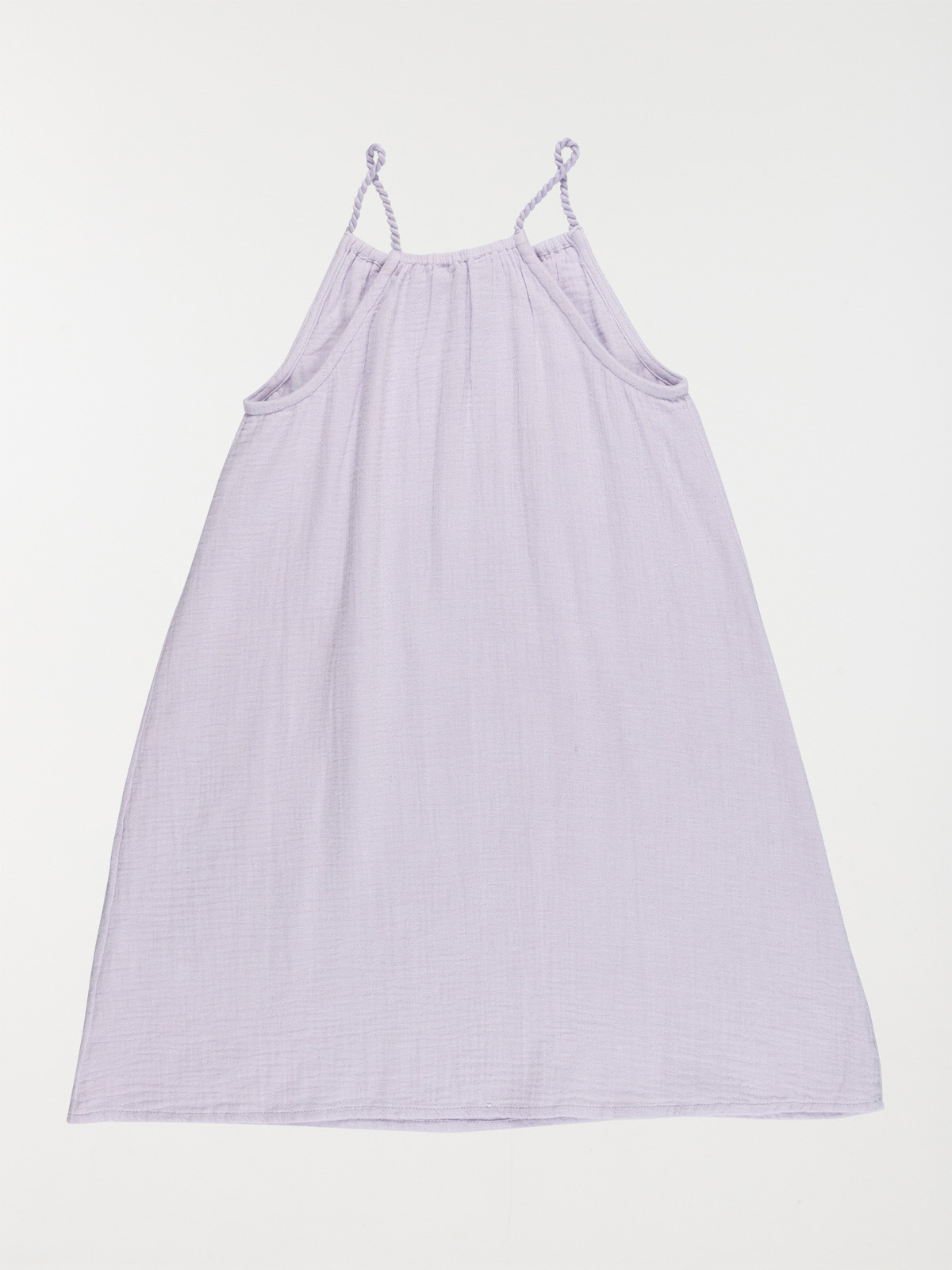 Robe lilas gaze de coton fille (3-12A)