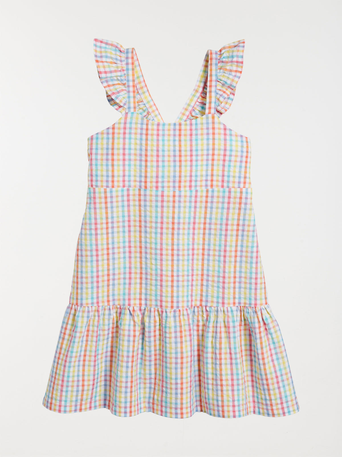 Robe carreaux multicolore fille (3-12A)