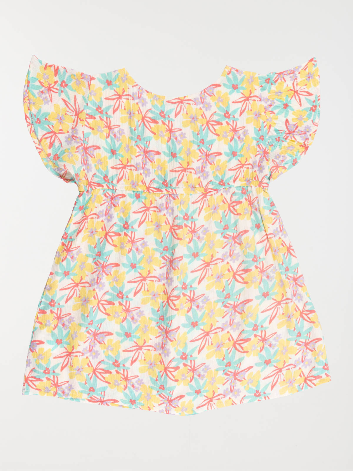 Robe imprimée tropicale fille (3-12A)
