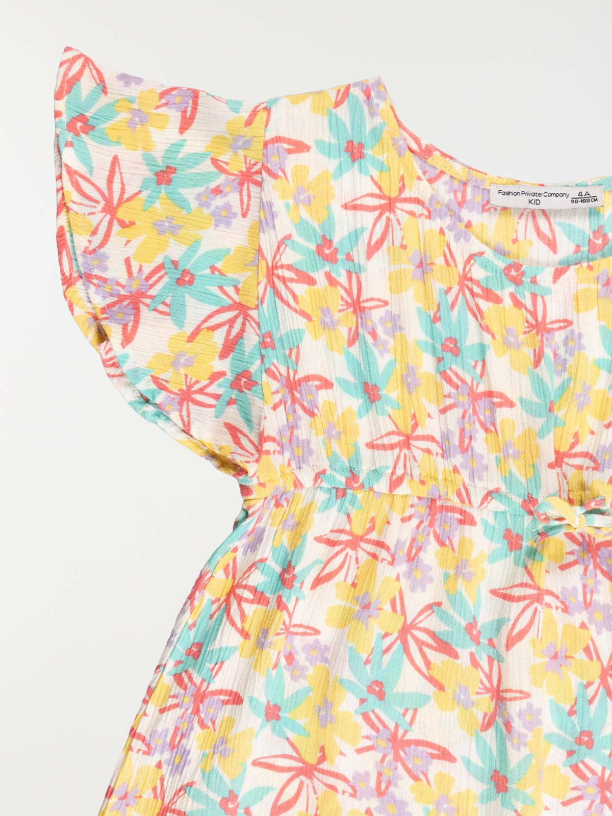 Robe imprimée tropicale fille (3-12A)