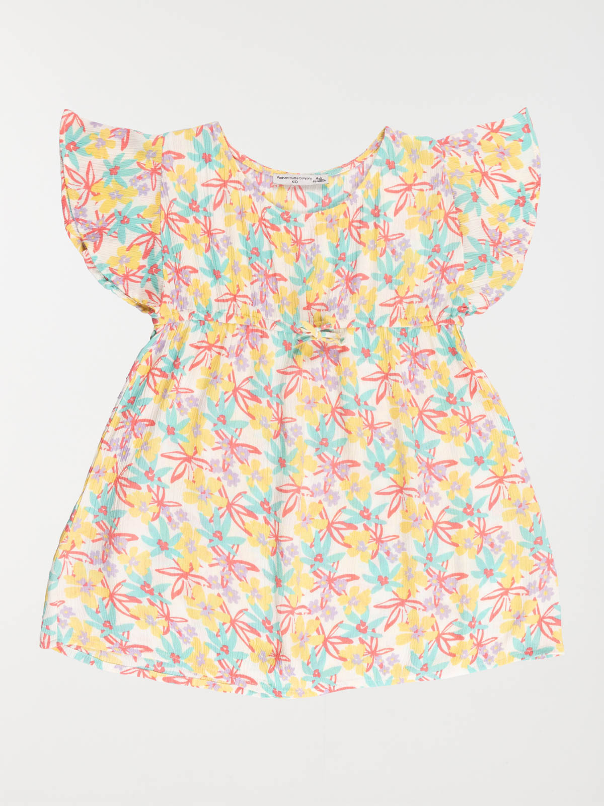 Robe imprimée tropicale fille (3-12A)