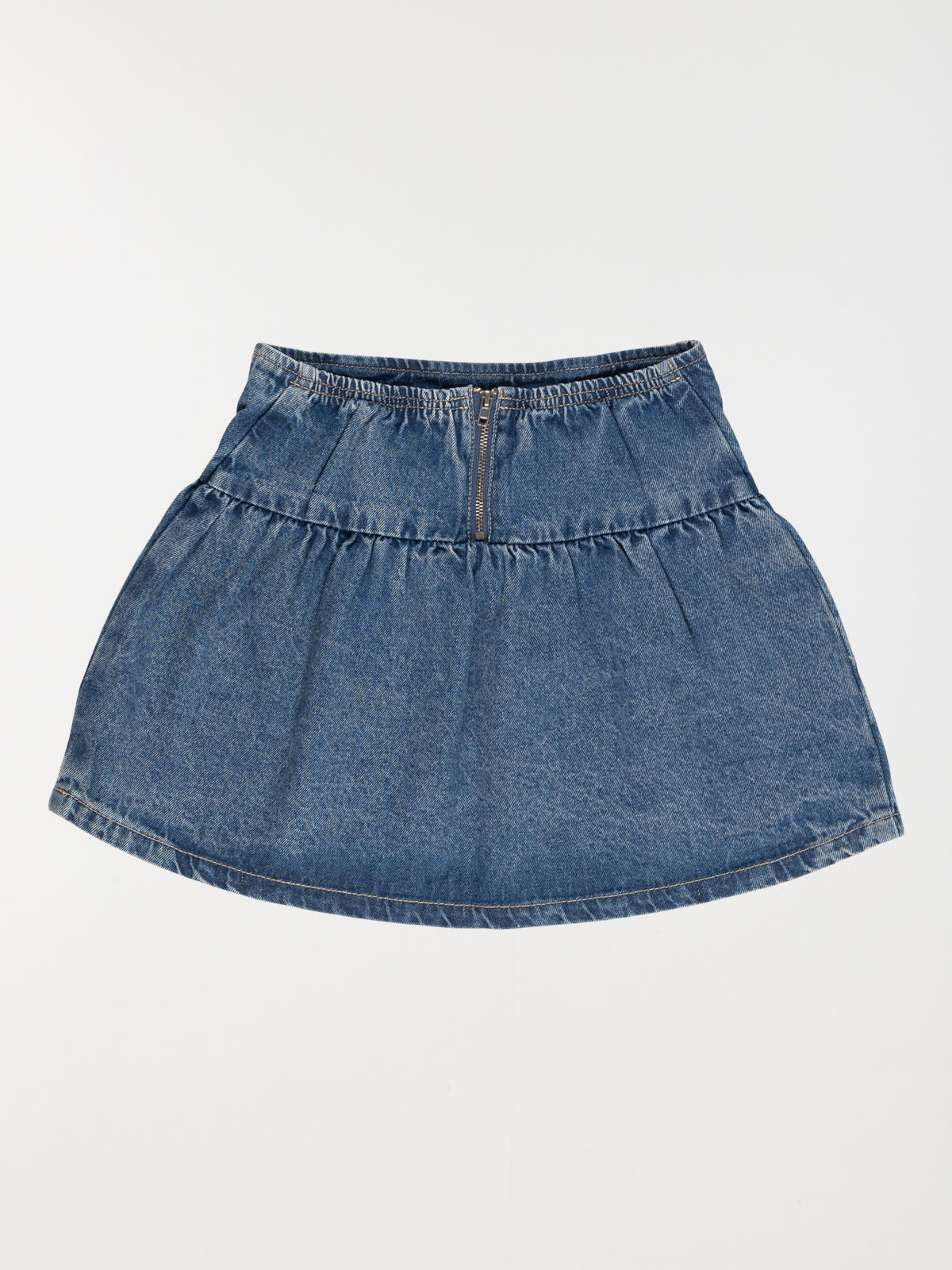 Jupe fille en jean stone (3-12A) Jupe fille en jean stone (3-12A)