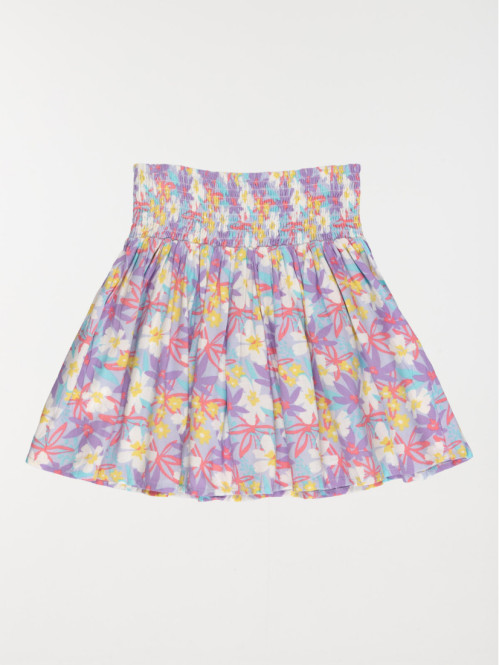 Jupe fluide motif fleuri...