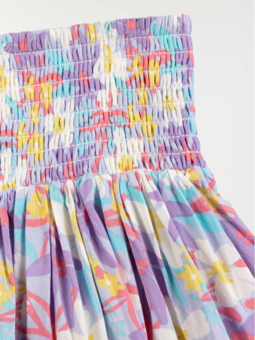 Jupe fluide motif fleuri...