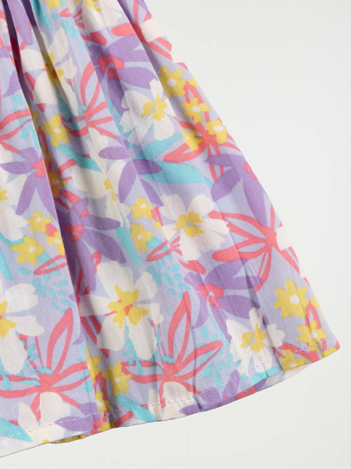 Jupe fluide motif fleuri fille (3-12A) Jupe fluide motif fleuri fille (3-12A)