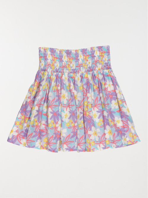 Jupe fluide motif fleuri fille (3-12A)