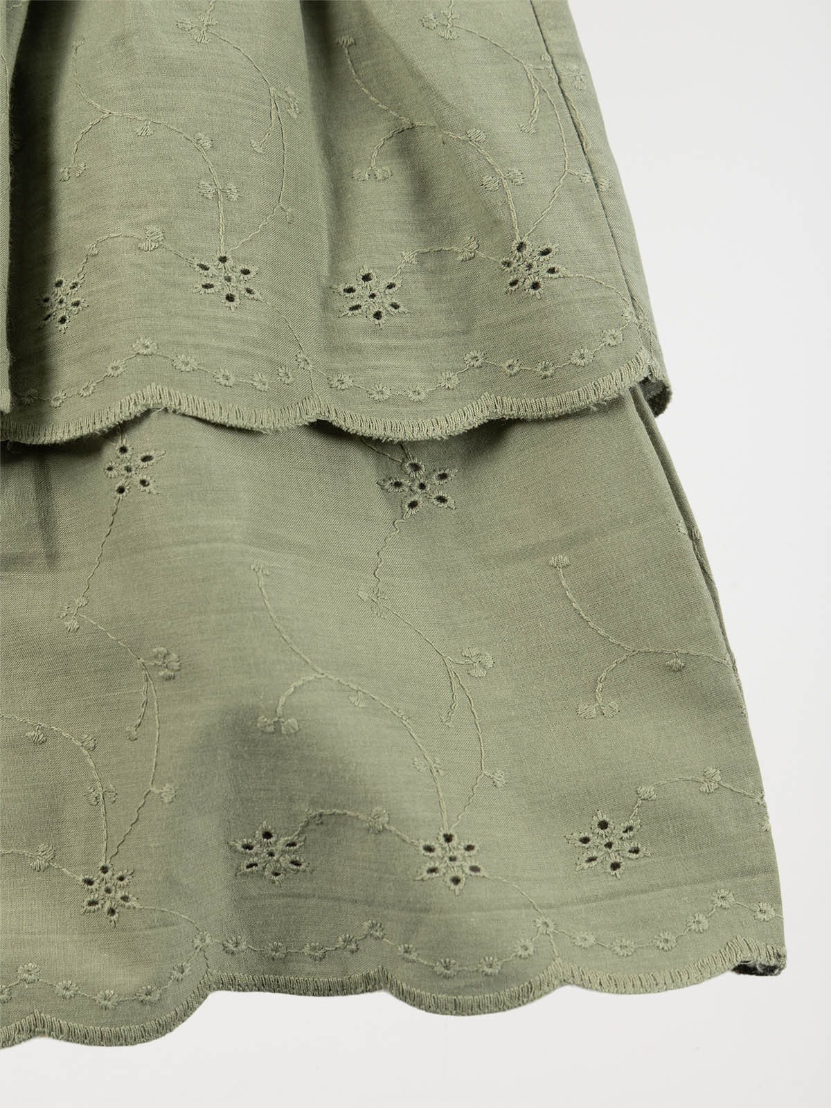 Jupe broderie anglaise fille (3-12A) Jupe broderie anglaise fille (3-12A)