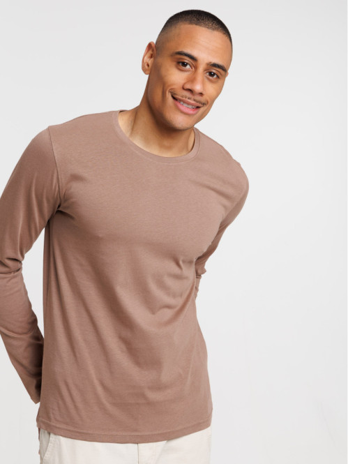 Tee-shirt mocca latte homme