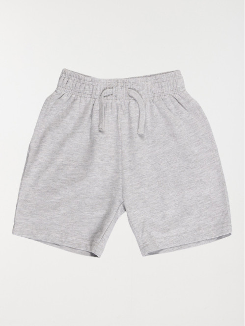 Bermuda gris chiné garçon (3-12A)