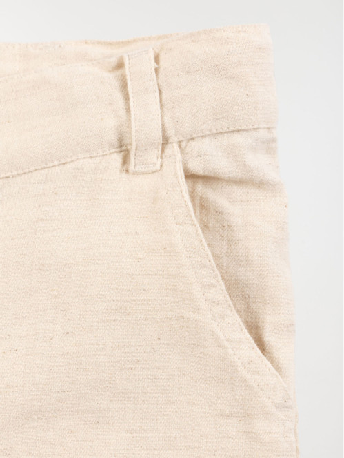 Bermuda chino lin garçon (3-12A) Bermuda chino lin garçon (3-12A)