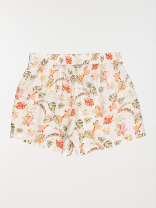 Short fille imprimé fleuri...