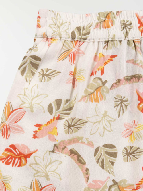 Short fille imprimé fleuri...