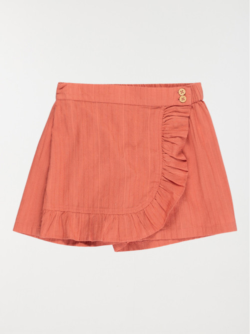 Jupe short volantée fille (3-12A)