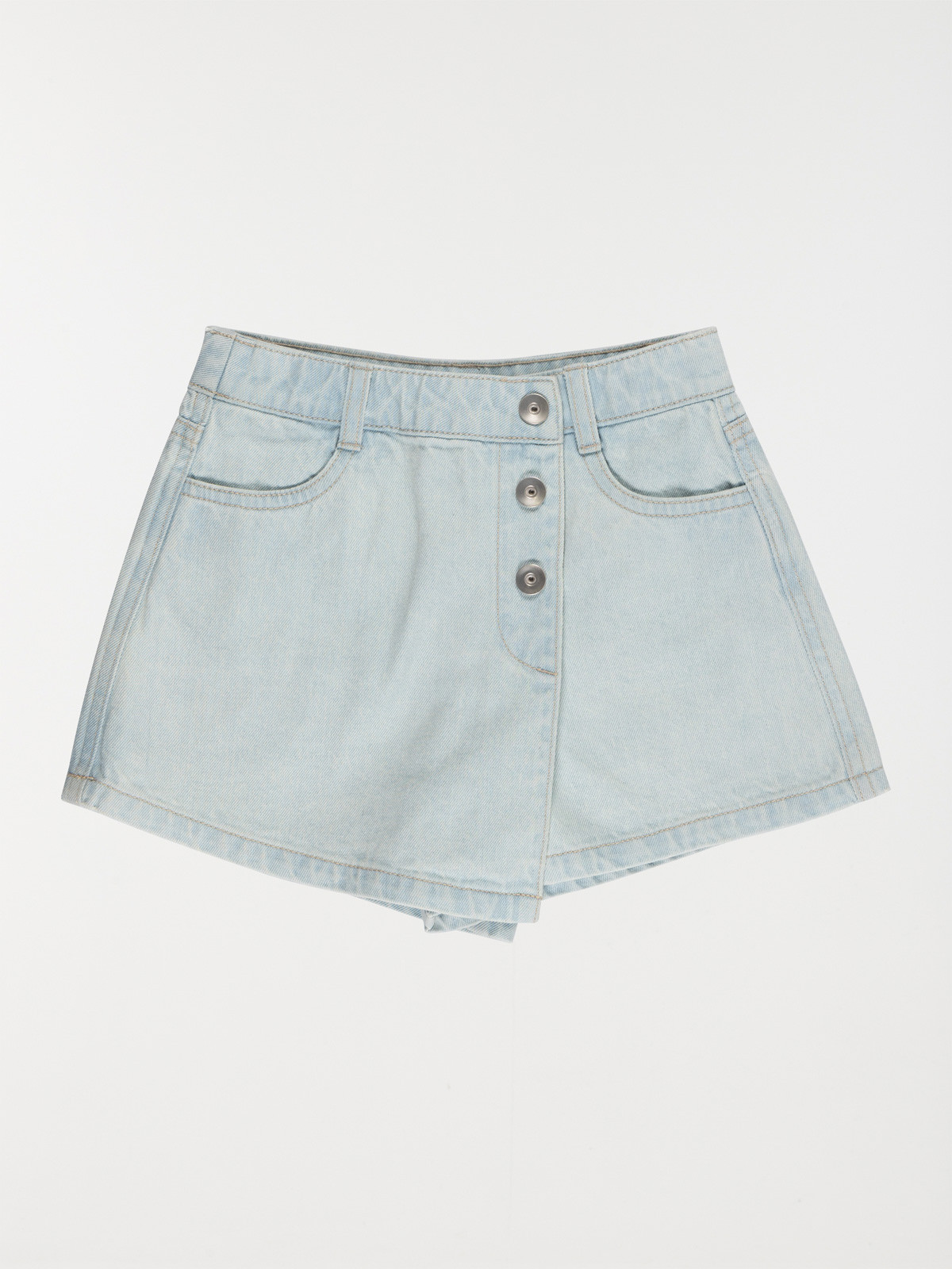 Jupe short bleach denim fille (3-12A)