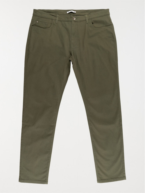 Pantalon olive grande taille homme