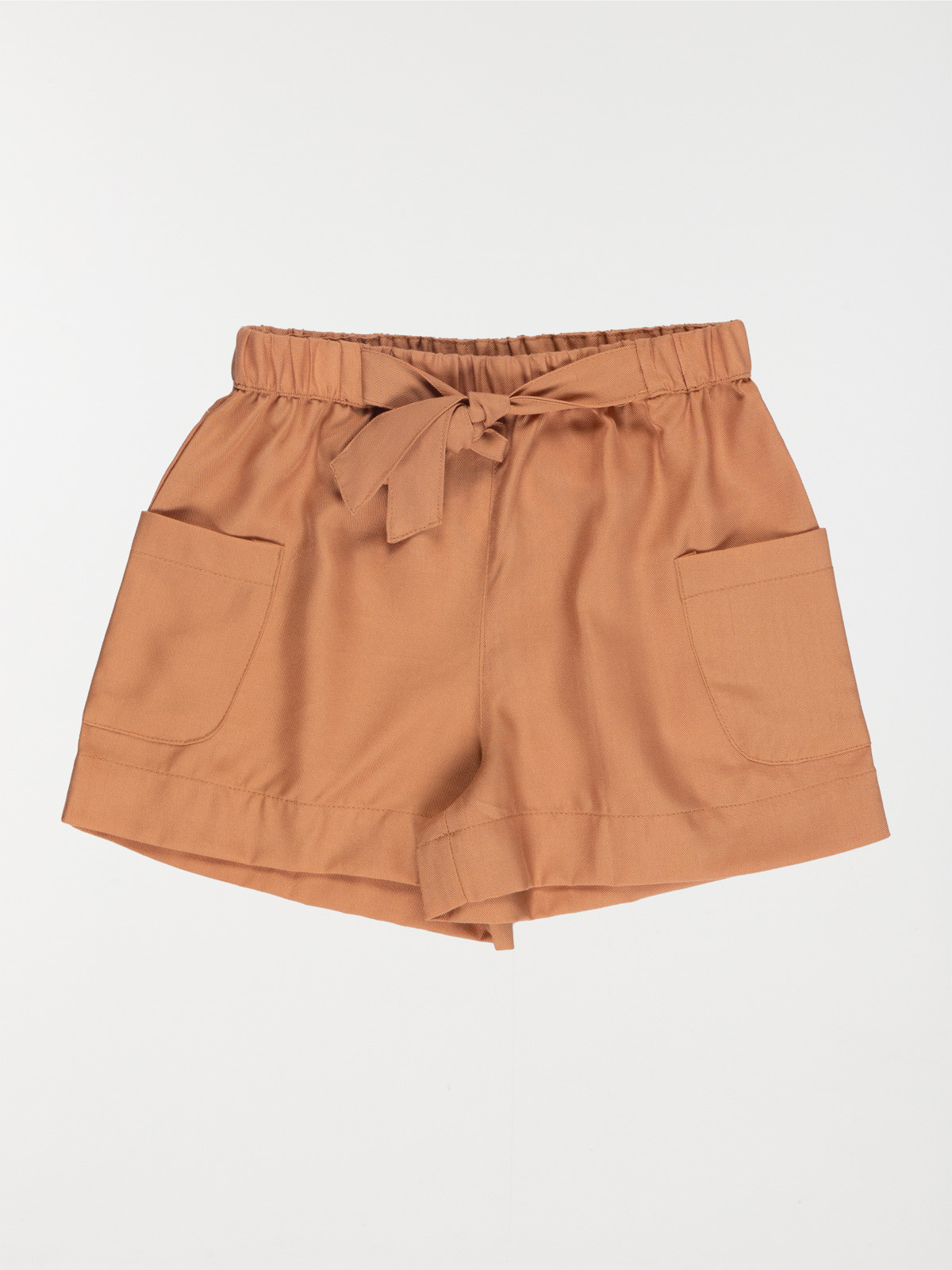 Short ceinture fille biscuit (3-12A)