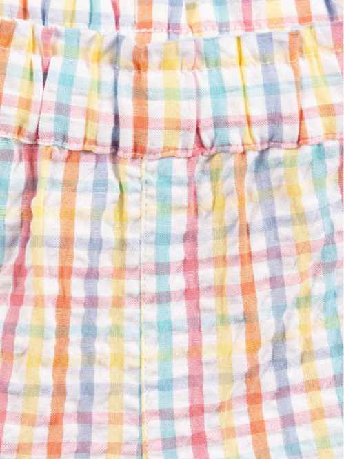 Short carreaux multicolore fille (3-12A) Short carreaux multicolore fille (3-12A)