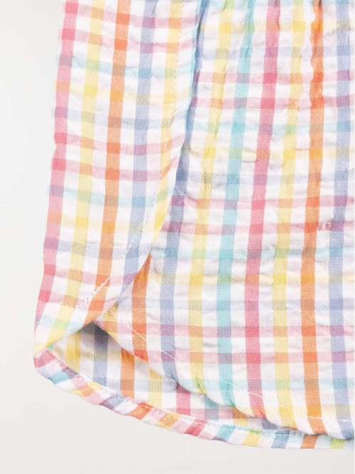 Short carreaux multicolore fille (3-12A) Short carreaux multicolore fille (3-12A)