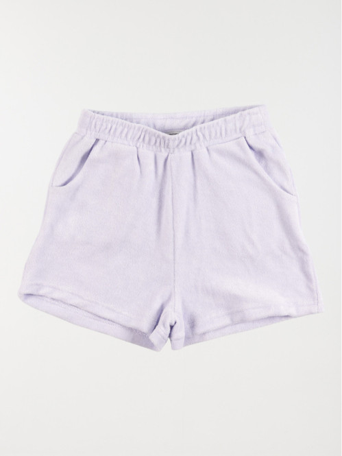 Short éponge lilas fille (3-12A)