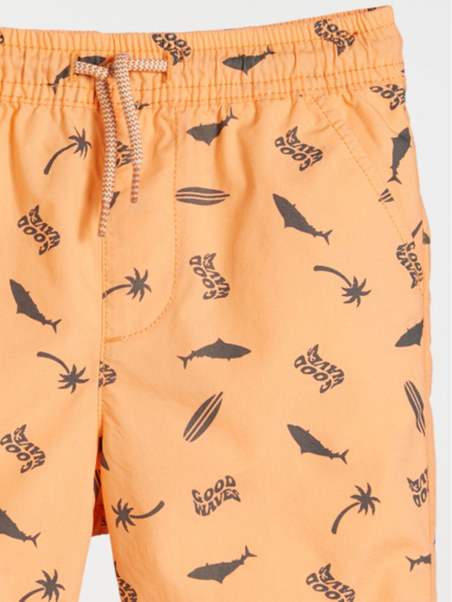 Short imprimé corail pop garçon (3-12A)