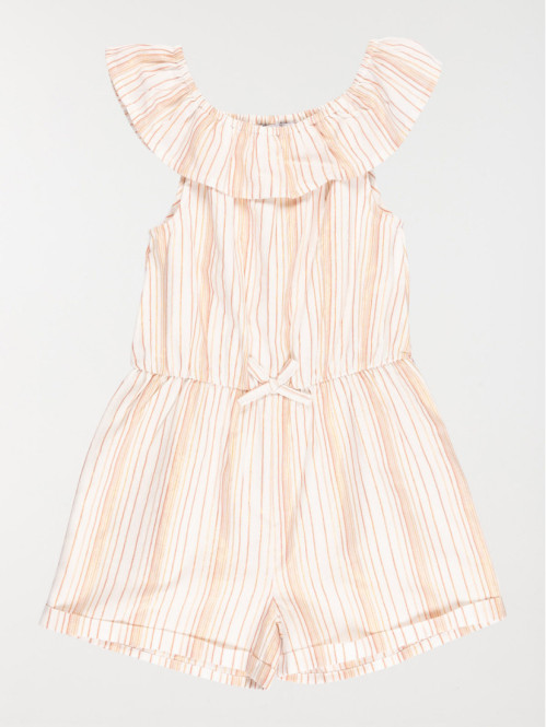 Combishort rayé fille (3-12A)