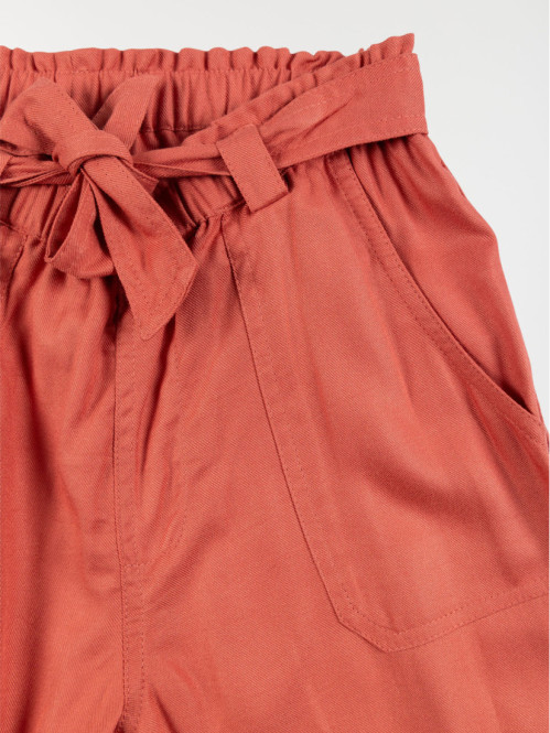 Pantalon cargo fluide fille (3-12A)