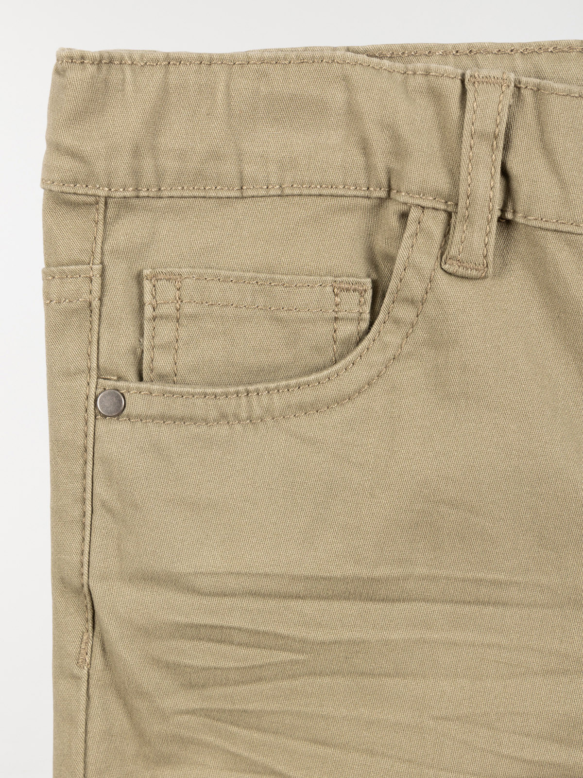 Pantalon slim vert sauge garçon (3-12A)