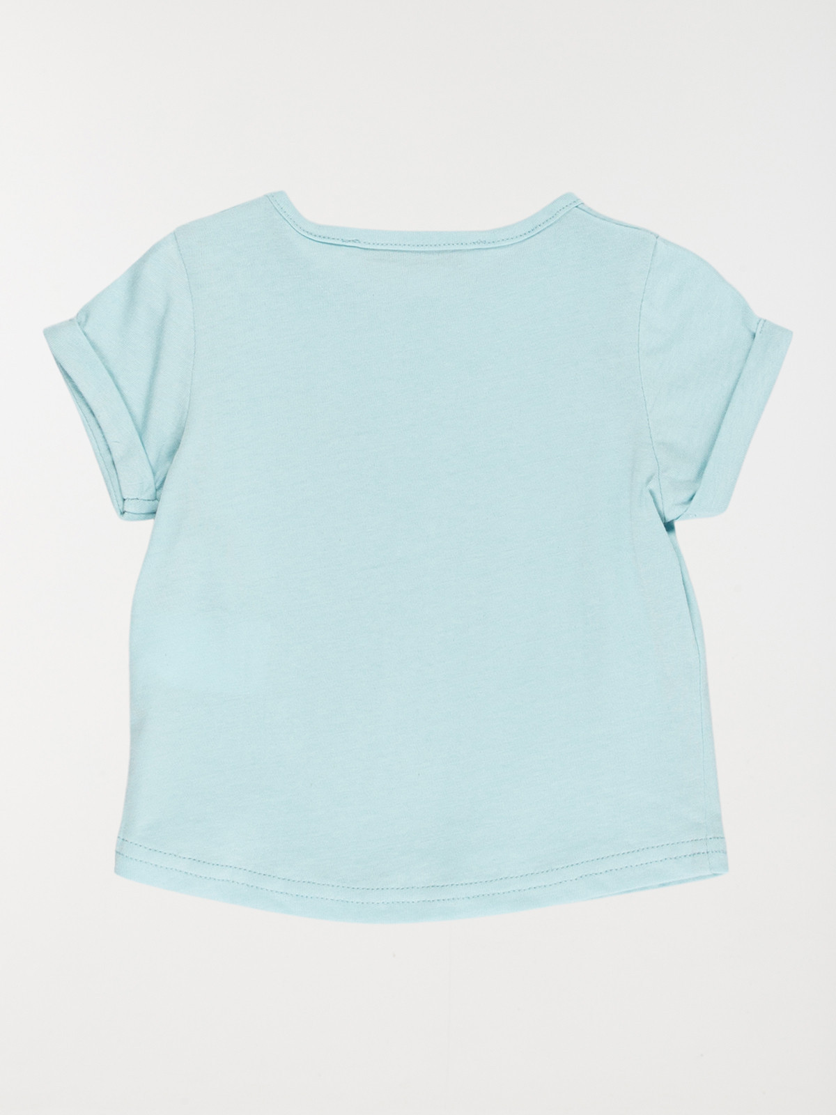 Tee-shirt aqua fleurs fille (3-36M) Tee-shirt aqua fleurs fille (3-36M)