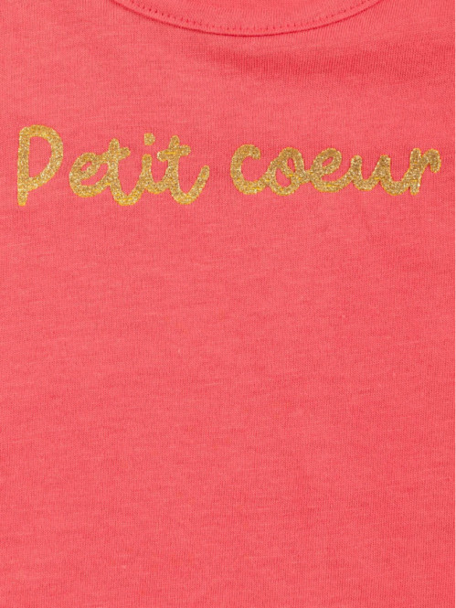 Tee-shirt petit coeur fille...