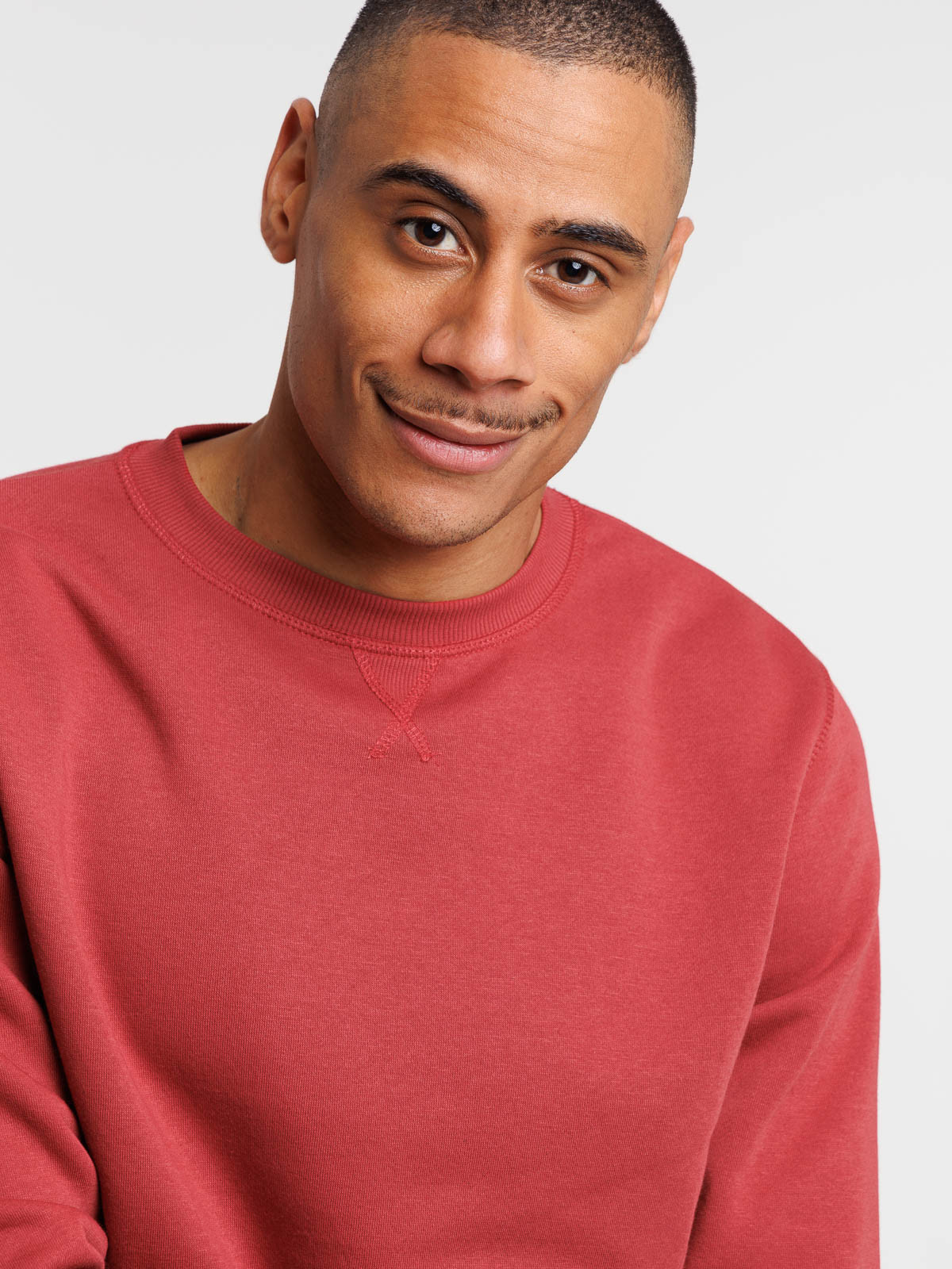 Sweat uni terracotta homme Sweat uni terracotta homme