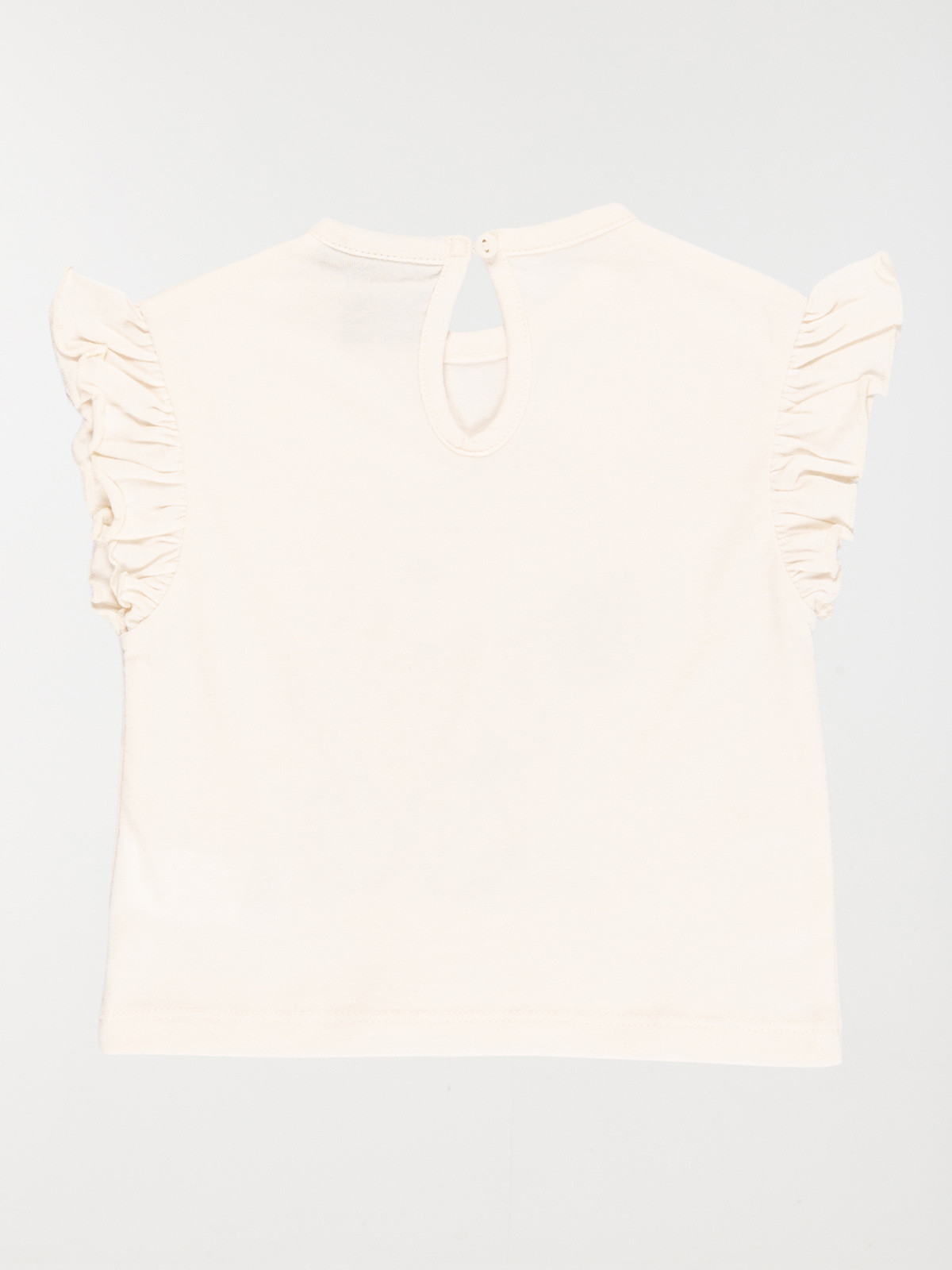 Tee-shirt fille Snoopy écru (3-36M)