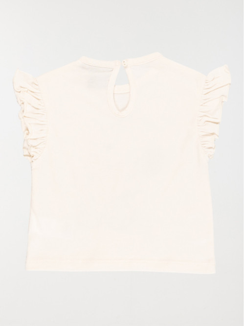 Tee-shirt fille Snoopy écru...