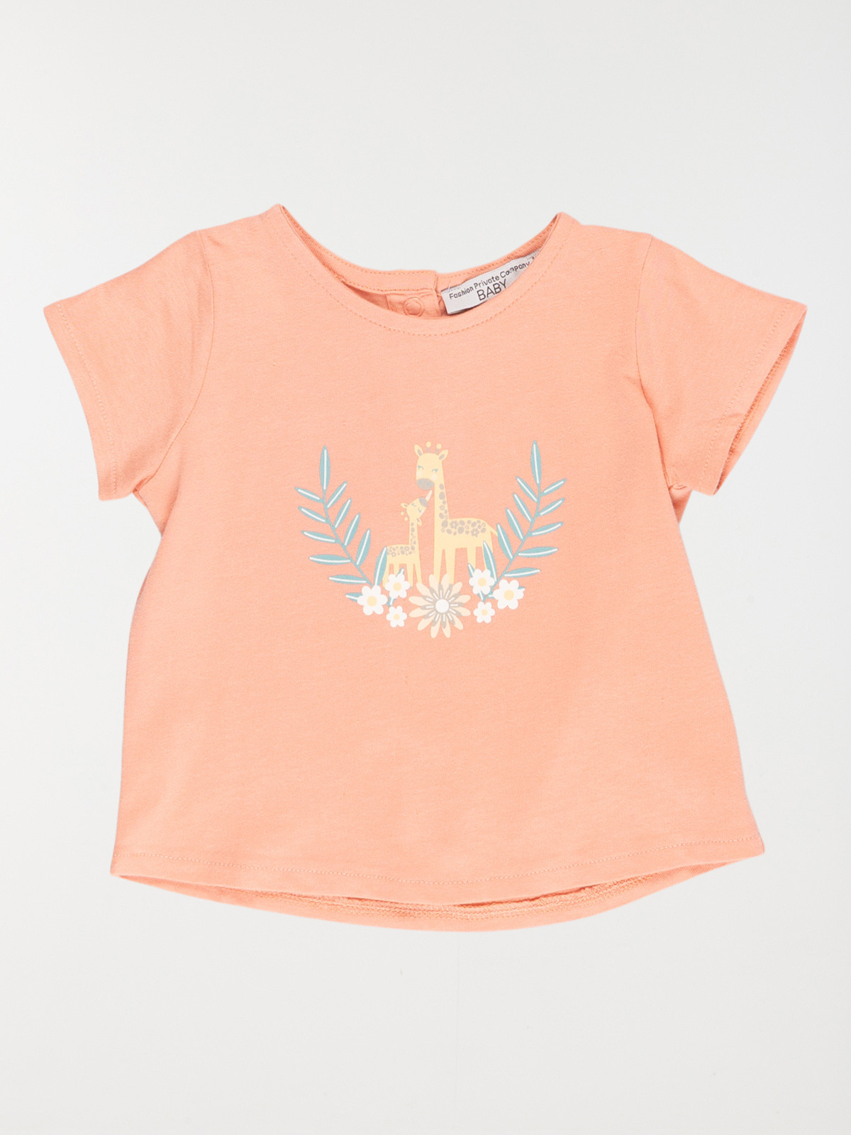 Tee-shirt girafes fille (3-36M)