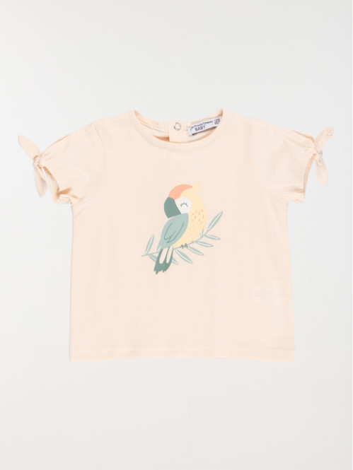 Tee-shirt perroquet fille (3-36M)