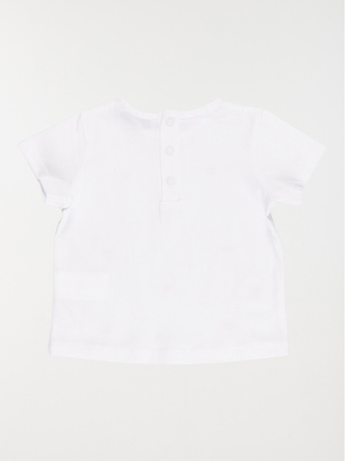 Tee-shirt coeurs brodés fille (3-36M) Tee-shirt coeurs brodés fille (3-36M)