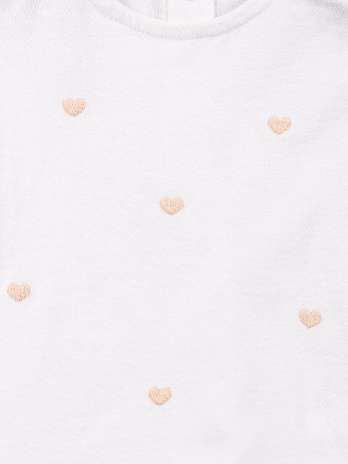 Tee-shirt coeurs brodés fille (3-36M) Tee-shirt coeurs brodés fille (3-36M)