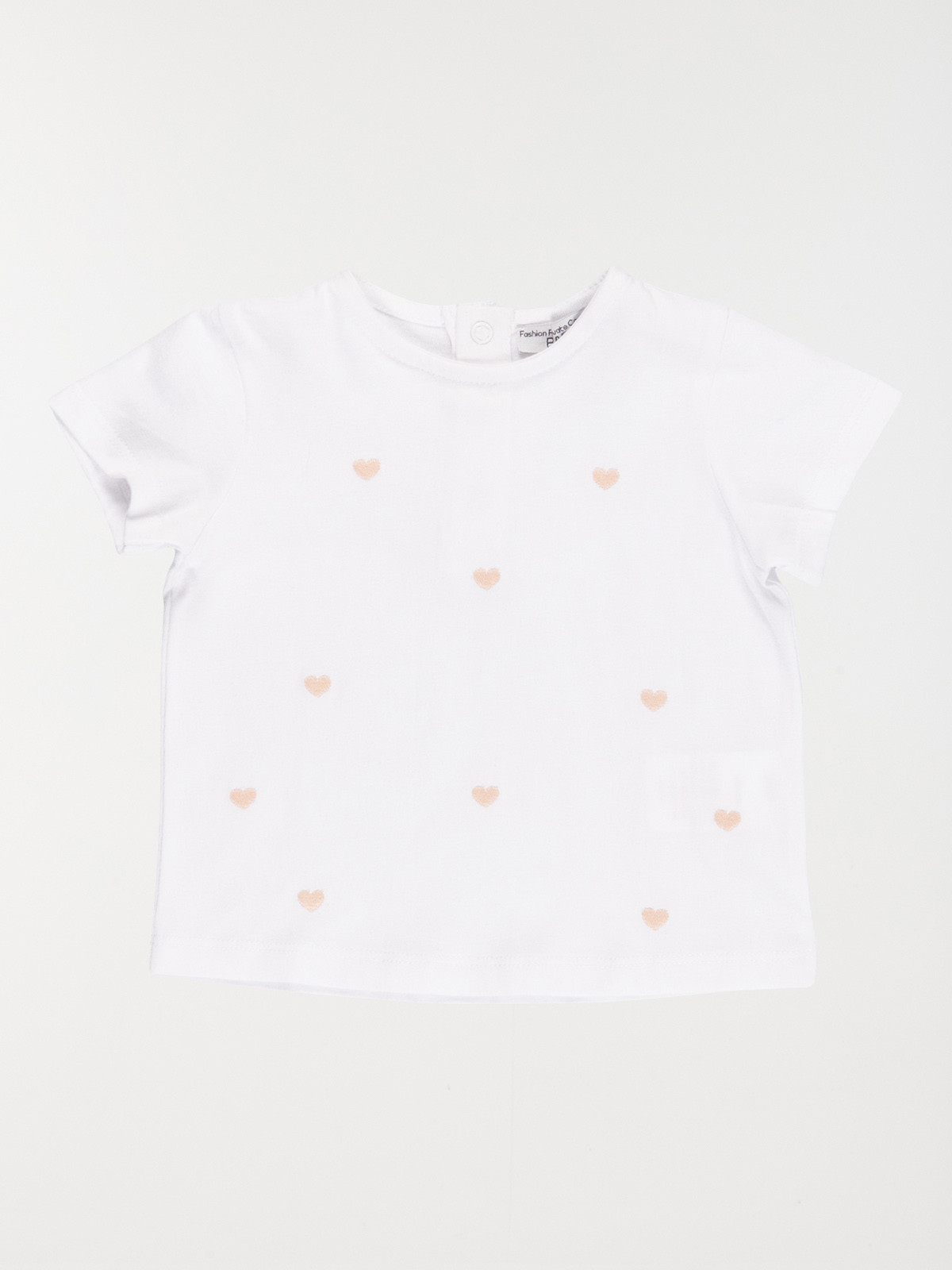 Tee-shirt coeurs brodés fille (3-36M) Tee-shirt coeurs brodés fille (3-36M)