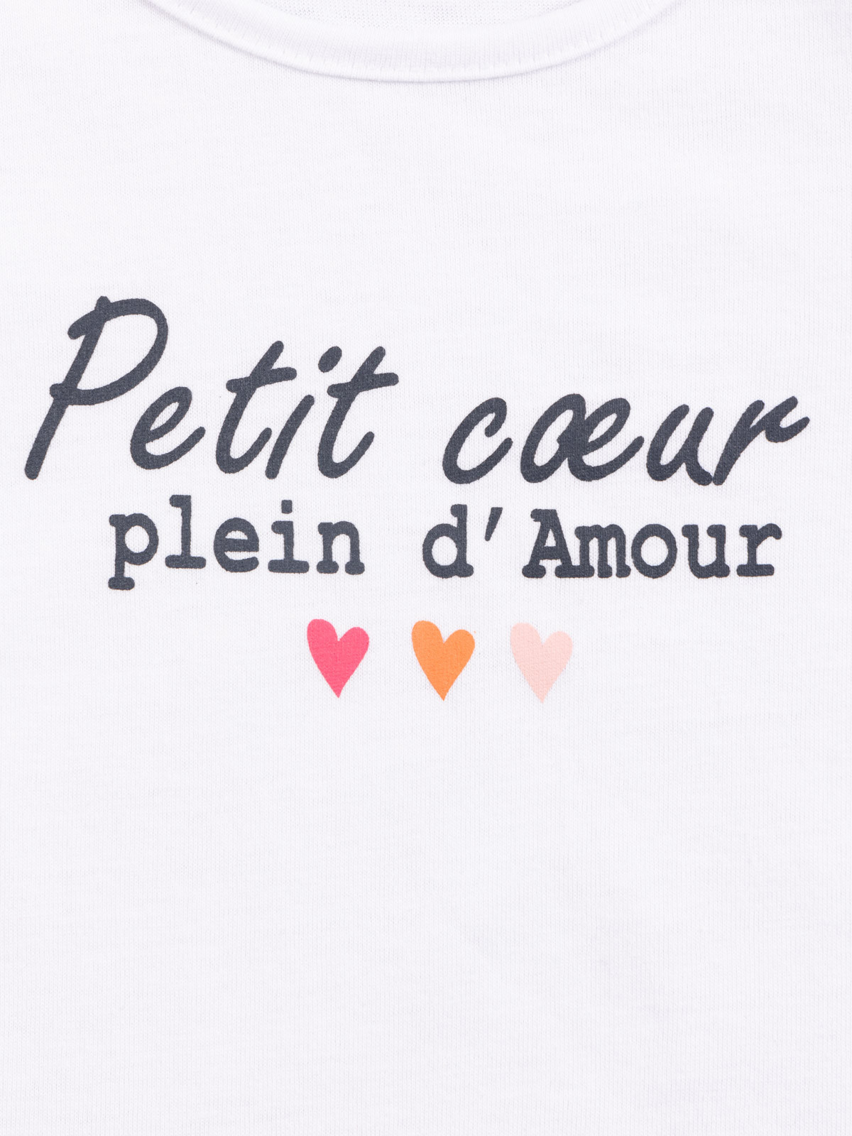 Tee-shirt coeur d'amour fille (3-24M) Tee-shirt coeur d'amour fille (3-24M)