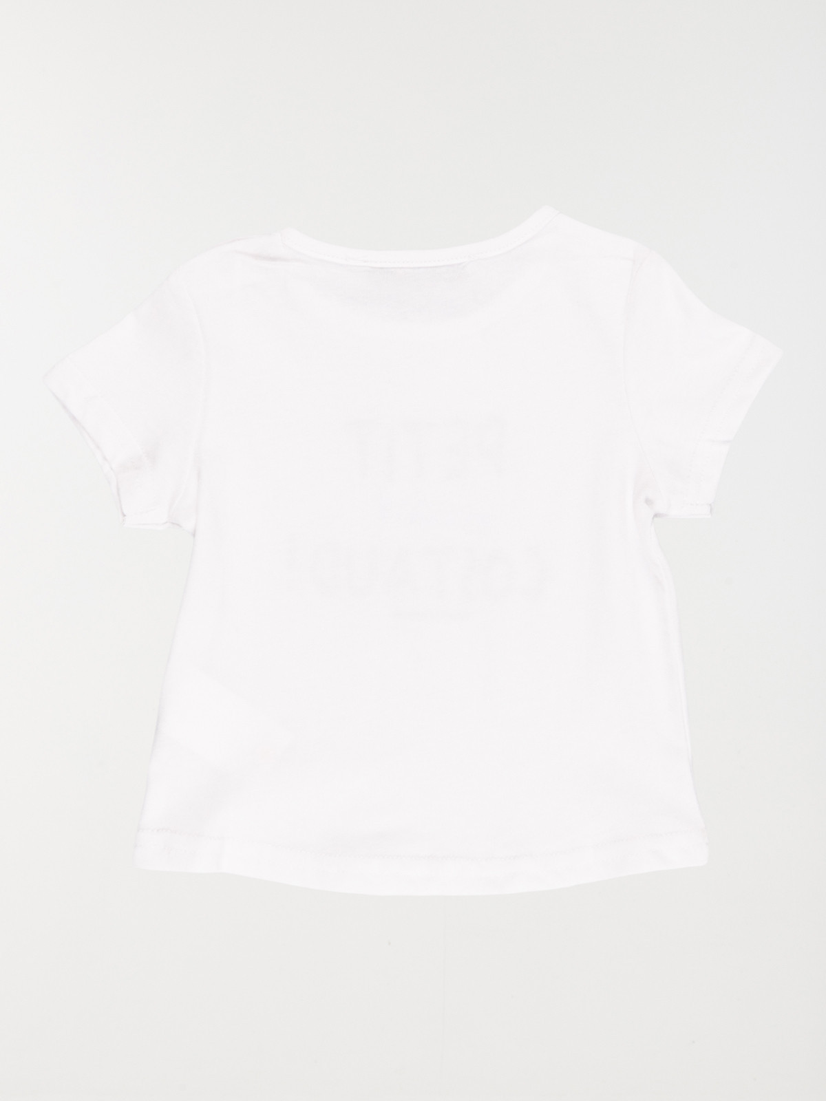 T-shirt blanc message garçon (3-36M) T-shirt blanc message garçon (3-36M)