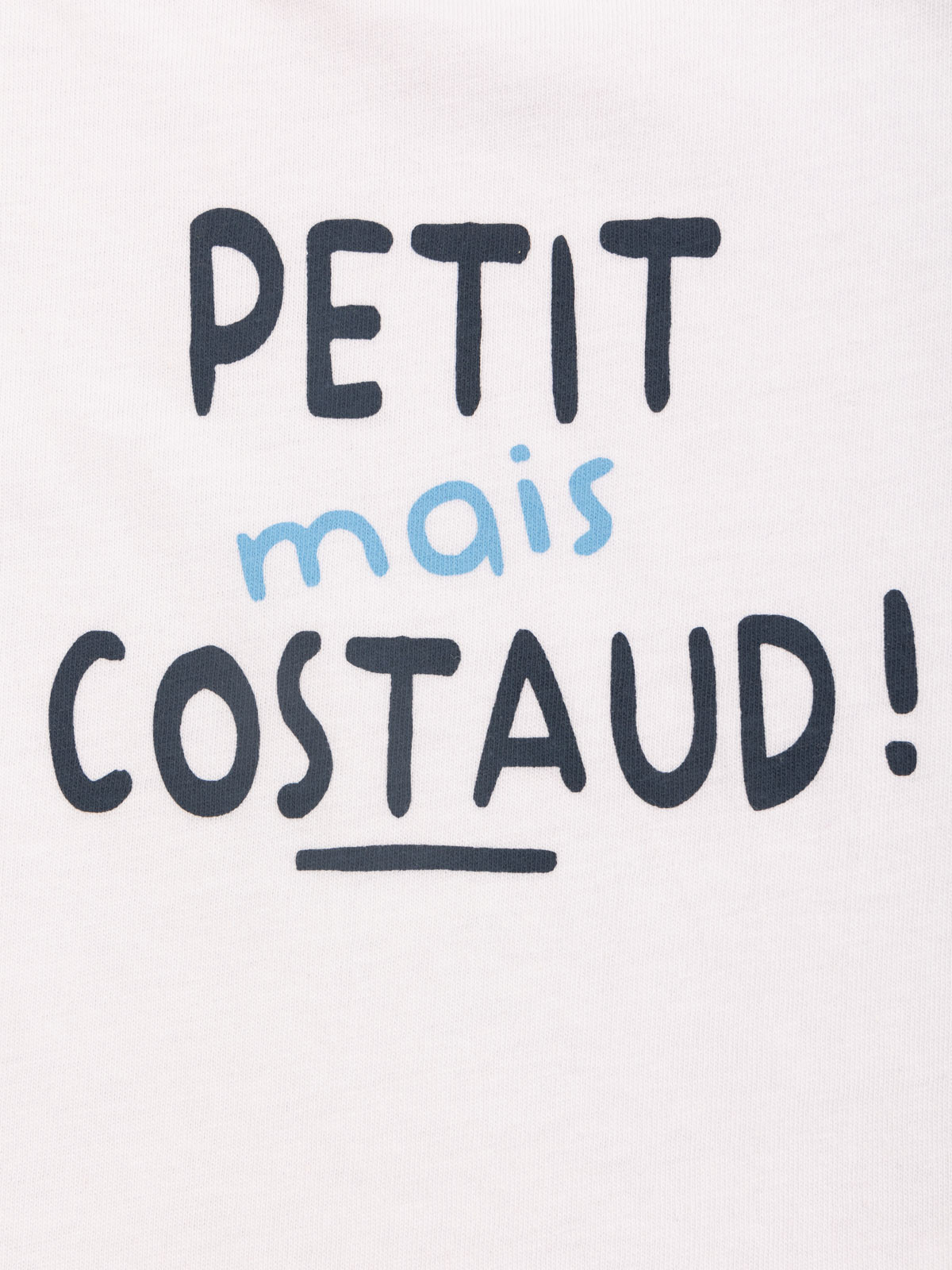 T-shirt blanc message garçon (3-36M) T-shirt blanc message garçon (3-36M)