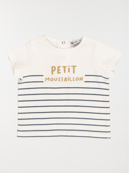 Tee-shirt coquille d'oeuf garçon (3-36M)